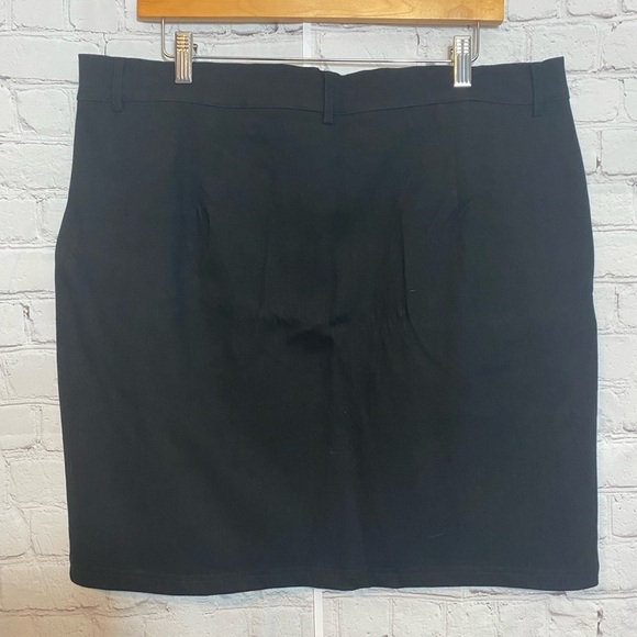 Crazy Train Womens Plus Size 3XL Black Stretch Mini Skirt - Picture 6 of 7